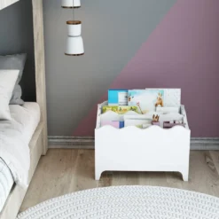 Bücherregal Für Kinder Trehøje Kinderzimmer Standregal Bücherkiste Kinderbücherregal Kinderzimmerregal Für Bücher Weiß