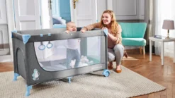 JOY-Reisebett Von Kinderkraft Blau -Babyprodukte Geschäft 02be18921682ca185f4879a00134e799