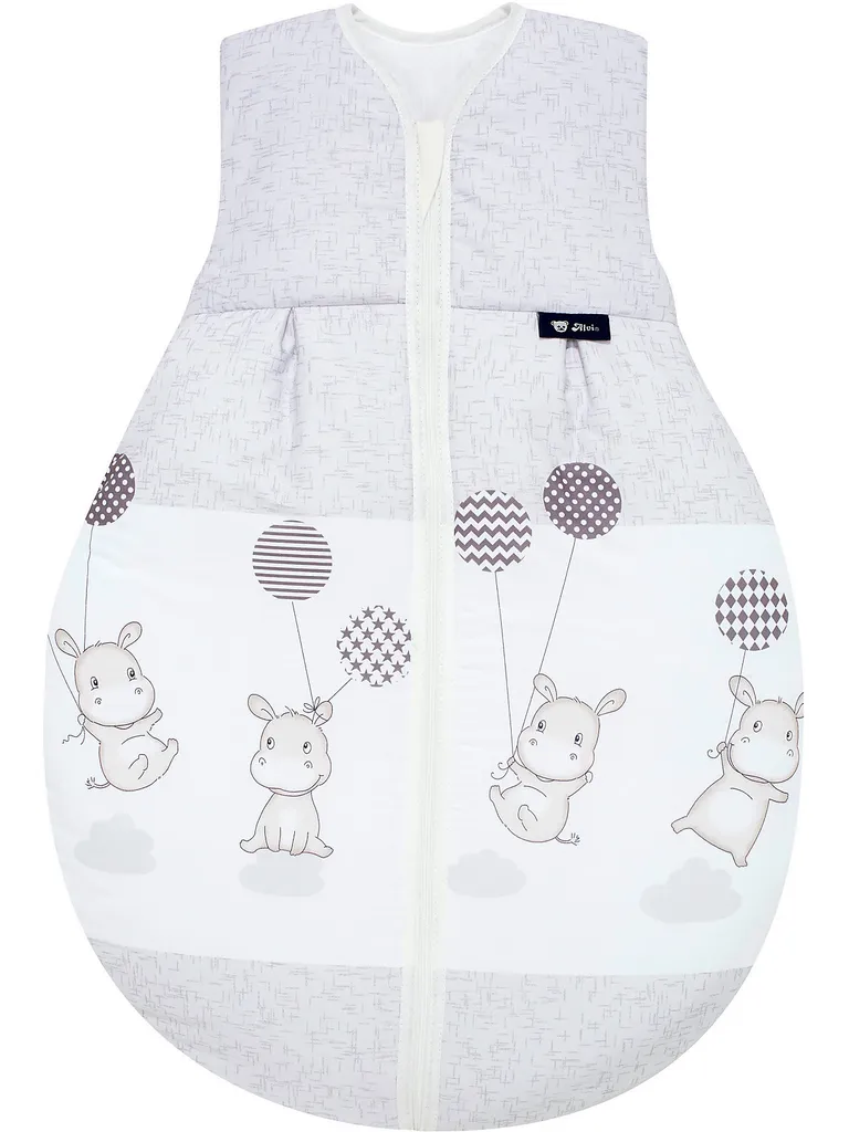 ALVI 10206281 Schlafsack Thermo Hippo Bordüre 130 Cm 1 ALVI 10206281 Schlafsack Thermo Hippo Bordüre 130 Cm