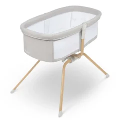 LIONELO Malin Evo Kinderbett, Babywiege, Reisebett Für Babys Mit Matratze, Kinderreisebett, Reisegitterbett, Von 0 Bis 9 Kg, Vordach, Moskitonetz, Klappbar, Schaukelsystem, Liegeverstellung, Schnelle Montage, Reisetasche, Leicht -Babyprodukte Geschäft 035dacc44970ac69665b623a46037024