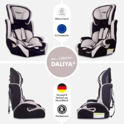 Daliya® CARSITTO Kinderautositz 9-36KG Gruppe I / II / III ( Beige ) Autositz Mit 5-Punkt-Sicherheitsgurt Mitwachsend Kindersitz Kinderautositz Autokindersitz -Babyprodukte Geschäft 091d5415094f71feeba91e3eef7d7036