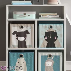 Vicco Kinderregal + Faltbox Luigi Weiß 72 X 90,2 X 30,6 Cm Holzwerkstoff -Babyprodukte Geschäft 0a351370dc339866139328cc60bd6ba0