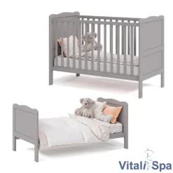 VitaliSpa Gitterbett Tobi Umbaubar Grau 124 X 87 X 65 Cm Holzwerkstoff -Babyprodukte Geschäft 0eba115dddbe689432a0d935f5faf2bf