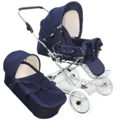 Eichhorn Designer Kombikinderwagen In Marineblau Mit Klassischem Lederriemengestell, EVA-Vollmaterial-Rädern Und Tragetasche - Umbaubar Zum Sportwagen 12 Eichhorn Designer Kombikinderwagen In Marineblau Mit Klassischem Lederriemengestell, EVA-Vollmaterial-Rädern Und Tragetasche - Umbaubar Zum Sportwagen -Babyprodukte Geschäft 1009b81fb8fabf841cfbe37357c8057a