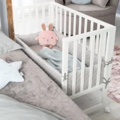 Roba Stuben- & Beistellbett 3in1 Weiß, ‚roba Style‘, Für Alle Elternbetthöhen, Inklusive Matratze, Nestchen Und Barriere -Babyprodukte Geschäft 115ddeff9f1c7eb1472adff652da0602