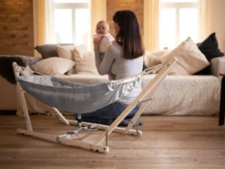 Amazonas Babyhängematte Koala Silver Edition Inklusive Holzgestell -Babyprodukte Geschäft 1444fb88d0ba01c292b53822b93f943f