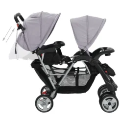 VidaXL Geschwisterwagen Stahl Grau Und Schwarz 12 VidaXL Geschwisterwagen Stahl Grau Und Schwarz -Babyprodukte Geschäft 16e9ccdc90ad0ca6ec506076a07a16bf