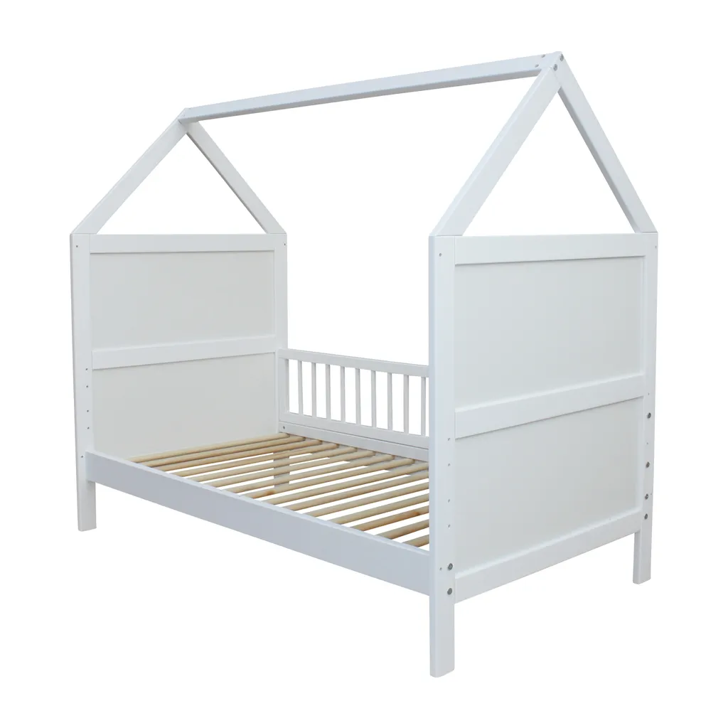 Babybett Kinderbett Bett Haus 140x70 Cm Mit Matratze Schublade Weiss 0 Bis 6 Jahre 7 Babybett Kinderbett Bett Haus 140x70 Cm Mit Matratze Schublade Weiss 0 Bis 6 Jahre – Bild 7