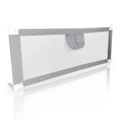 Lospitch Bettgitter 180*80 Cm Bettschutzgitter Kinderbettgitter Für Kinder Babybettgitter Höhenverstellbar Klappbar Passend Für Kinderbetten, Elternbetten Anti-Fall Für Baby Kinder - Grau Schutzgitter-Zubehör