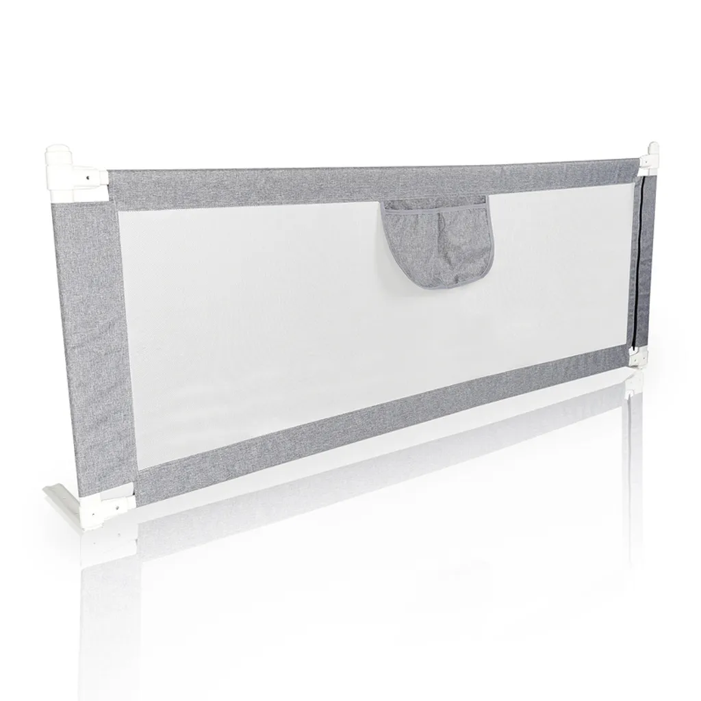 Lospitch Bettgitter 180*80 Cm Bettschutzgitter Kinderbettgitter Für Kinder Babybettgitter Höhenverstellbar Klappbar Passend Für Kinderbetten, Elternbetten Anti-Fall Für Baby Kinder - Grau Schutzgitter-Zubehör 1 Lospitch Bettgitter 180*80 Cm Bettschutzgitter Kinderbettgitter Für Kinder Babybettgitter Höhenverstellbar Klappbar Passend Für Kinderbetten, Elternbetten Anti-Fall Für Baby Kinder - Grau Schutzgitter-Zubehör