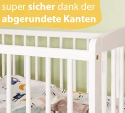 Alcube® Mitwachsendes Babybett 60 X 120 Cm Mit Schublade Gitterbett 120x60 Kiefernholz Zum Kinderbett Umbaubar In Weiß -Babyprodukte Geschäft 196a04083a8fe47e082c72f61ce17135