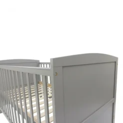 Puckdaddy Babybett Mika 140x70cm Grau Höhenverstellbar Mit Herausnehmbaren Sproßen -Babyprodukte Geschäft 1a61f1388724d5b1bc63b53e30a56ff3