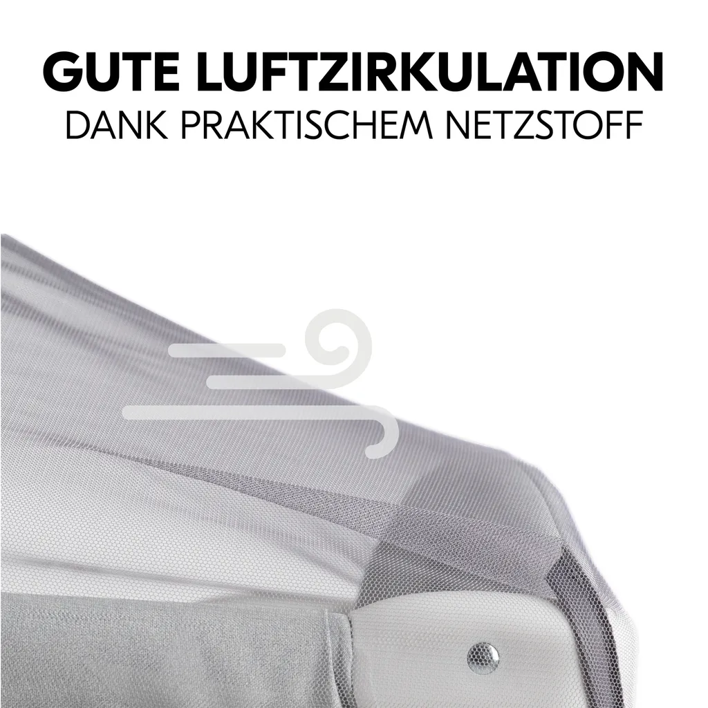 Hauck Travelbed Canopy Grey 6 Hauck Travelbed Canopy Grey – Bild 6