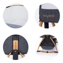 Chipolino Beistellbett Baby Boss Matratze, Moskitonetz, Schaukelfunktion, Räder Beige -Babyprodukte Geschäft 1c7f36ca7a8ce9f170c33fcd8e071b3d