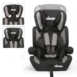 KIDUKU® Autokindersitz Kinderautositz Autositz Kindersitz 9-36kg Gruppe 1+2+3 Schwarz/Grau -Babyprodukte Geschäft 1cf750de1e3df1925eeaad0d4e7bf1d7