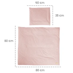 Roba‘s Organic 2-teilige Wiegenbettwäsche 'Lil Planet' Rosa/mauve, 80x80cm, Jersey GOTS -Babyprodukte Geschäft 1d24c41cc675b76cf490e3634ff605e4