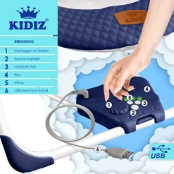 KIDIZ® Babywippe Babyschaukel Mit 5 Geschwindigkeitseinstellungen Zusammenklappbarer Baby Wippe Schaukel Babyhochstuhl Mit Spielbogen Spielzeugen 5 Beruhigende Naturgeräusche Neugeborene, Farbe:Navyblau 15 KIDIZ® Babywippe Babyschaukel Mit 5 Geschwindigkeitseinstellungen Zusammenklappbarer Baby Wippe Schaukel Babyhochstuhl Mit Spielbogen Spielzeugen 5 Beruhigende Naturgeräusche Neugeborene, Farbe:Navyblau -Babyprodukte Geschäft 1d637a9d45f1f985ba4616030d765614