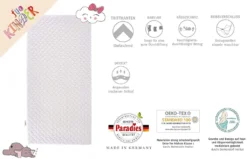 Paradies Babymatratze 70 X 140 Cm Kindermatratze "Mariella-Hygienica" Schaummatratze DIN Norm Gerecht, Sicher & Testurteil "gut" -Babyprodukte Geschäft 21a17690280fbd0bcb30c00f4f3a7979