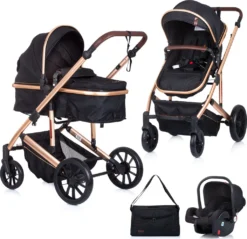 Chipolino Kombikinderwagen 2 In 1 Enigma, Sitz Umbaubar, Wickeltasche, Bis 22 Kg Schwarz -Babyprodukte Geschäft 2263c4c93b87a4111cbaea1db9052249