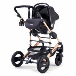 Daliya® 3in1 Kinderwagen Bambimo Kombikinderwagen 15-Teile Set In Schwarz Gold Incl. Babywanne & Buggy & Auto-Babyschale & Alu-Gestell & Gummireifen & Mehr -Babyprodukte Geschäft 22aa2504c12e241e378cbec8c2de60c4