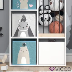 Vicco Aufbewahrungsregal Luigi Weiß 72 X 107,8 X 29,2 Cm Holzwerkstoff Inkl. Faltboxen -Babyprodukte Geschäft 22fe6d6ecba22fac4498ec638fa0587e