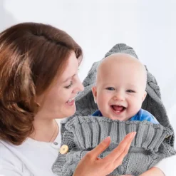 Schlafsäcke Baby Winter,Neugeborenes Baby Gestrickt Wickeln Babydecke Kinderwagen Schlafsack Für 0-12 Monat Baby -Babyprodukte Geschäft 2357cd18f957370fa0ea522d5f59a2ef