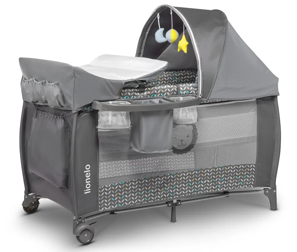 Reisebett Lionelo Sven Plus Grey Scandi Babybett Kinderbett Mit Wickelablage Klappbar 10 Reisebett Lionelo Sven Plus Grey Scandi Babybett Kinderbett Mit Wickelablage Klappbar – Bild 10