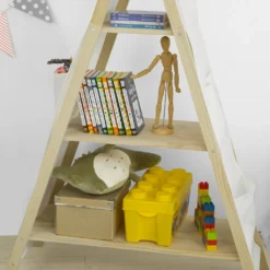 SoBuy KMB30-WN Tipi Kinderregal Mit 3 Aufbewahrungsfächer Kinder Bücherregal Spielzeugregal Kinderzimmerregal BHT Ca.: 93x151x36cm 15 SoBuy KMB30-WN Tipi Kinderregal Mit 3 Aufbewahrungsfächer Kinder Bücherregal Spielzeugregal Kinderzimmerregal BHT Ca.: 93x151x36cm -Babyprodukte Geschäft 2630a0be56dbe639f70044caec055856