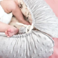 Warmes Nestchen Baby 90x50 Cm - Kuschelnest Neugeborene Nestchen Winter / Herbst Kokon Babynest Wilde Rose Grau -Babyprodukte Geschäft 26340e7f335f458ee07ef40fc17e0ccd