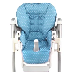 BAMBINIWELT Ersatzbezug, Sitzkissen, Bezug Für Peg-Perego-Prima-Pappa-Diner STERNE Türkis