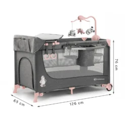 JOY-Reisebett 2in1 Von Kinderkraft Mit Zubehör Rosa -Babyprodukte Geschäft 28a3cbf431e2451c1adf6e45cec96176