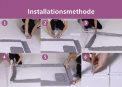 Zehnhase Bettgitter Bettschutzgitter Kinderbettgitter Babybettgitter 200 Cm, Grau, 1 Seite