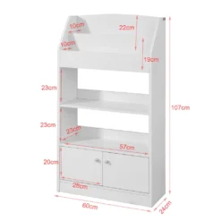SoBuy Bücherregal Kinder Spielzeug Aufbewahrung Mit 2 Türen Weiß KMB11-W 9 SoBuy Bücherregal Kinder Spielzeug Aufbewahrung Mit 2 Türen Weiß KMB11-W -Babyprodukte Geschäft 2f9b0c7e2e056cc8665ae5ec1fdbb4b2