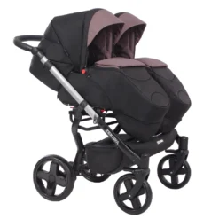 ZEKIWA Zwillingskinderwagen Twins Special, Dessin: "Kakao / Schwarz" -Babyprodukte Geschäft 349cbb1c45ead964bd38237342bba0e6