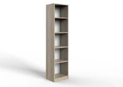 Kiel Standregal Weiß / San Remo-Eiche