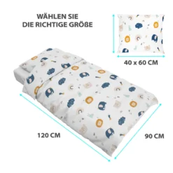 Baby Bettwäsche Set 90 X 120 Cm - Kinderbettwäsche Babybettwäsche Mit Kissenbezug 60x40 Aus Baumwolle Regenbogenmotiv -Babyprodukte Geschäft 3856314233eb280a763ec07b1fc50284