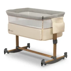 Lionelo Leonie 3in1 Kinderbett Babybett Beistellbett Wiege Zustellbett Matratze Beige