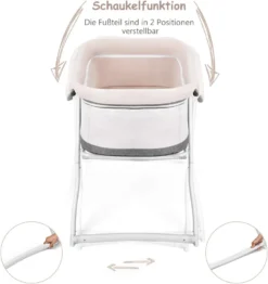 COSTWAY Stubenwagen Beistellbett Baby Babywiege Reisebett Schaukelwiege Mit Transporttasche Und Matratze Faltbar Klappbar Tragbar (grau) 9 COSTWAY Stubenwagen Beistellbett Baby Babywiege Reisebett Schaukelwiege Mit Transporttasche Und Matratze Faltbar Klappbar Tragbar (grau) -Babyprodukte Geschäft 3cb8212621605ff38d5be34ed9868fca