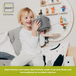 BOARTI® "Haus Small, Grau"- Das Regal Für Die Musikbox -Babyprodukte Geschäft 3cbbbc718e1fbab909a0e69ebb28d010