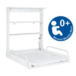 Roba Wandwickelregal, Klappbares Wickelregal, Wickeltisch Weiß Mit Wickelunterlage 'Vogeltanz' -Babyprodukte Geschäft 3cca4e5f18dde6b036616cade19e899f