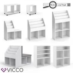 Vicco Kinderregal + Faltbox Luigi Weiß 72 X 90,2 X 30,6 Cm Holzwerkstoff -Babyprodukte Geschäft 3df8f4acabf090753225f98f9eb83c36