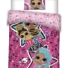 Möbel Wende-Bettwäsche L.O.L. Surprise! Glitter On", 135x200/80x80cm Bettwäsche 100% Baumwolle Bettwäsche 135 X 200 Cm Blackoffer2022 HK22"