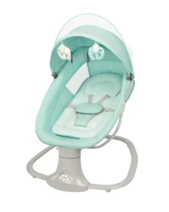 Kikkaboo Babywippe Winks 2 In 1 Stuhl, Moskitonetz, ​Timer, Musik, Fernbedienung Türkis -Babyprodukte Geschäft 408eb7e9e7bdba98b58b2f0fa3ab35a6