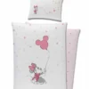 Minnie Maus Bettwäsche Set Garnitur Wendbar 90 X 120 Cm Disney Kinder Baumwolle