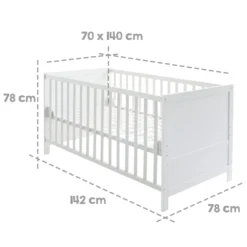 Roba Kombi-Kinderbett, 70 X 140 Cm, Weiß, 3-fach Verstellbar, Schlupfstäbe, Umbaubar Zum Juniorbett 5 Roba Kombi-Kinderbett, 70 X 140 Cm, Weiß, 3-fach Verstellbar, Schlupfstäbe, Umbaubar Zum Juniorbett -Babyprodukte Geschäft 45510c9ab07e87424733ab62e6744e22