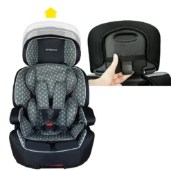 XL-518-Grau Auto Kindersitz / Sitzerhöhung (Schwarz/Grau) Für Kinder Von 9 - 36 Kg (Klasse I, II, III) Mit ISOFIX -Babyprodukte Geschäft 4581228a5d5088c6c61c049bc8c6c7fa