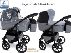 GaGaDumi Boston 3 In 1 Kombikinderwagen Kinderwagen Babyschale Buggy Autositz Carlo Komplettset, Hergestellt In Der EU (B5-Schwarz) -Babyprodukte Geschäft 47e0375308cdb2e1524147ab9138f2bf