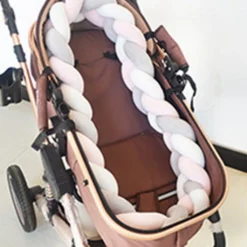200cm Bettumrandung Geflochten Bettschlange Babybett Stoßstange Baby Nestchen Weben Kantenschutz Kopfschutz Dekoration Für Krippe Kinderbett -Babyprodukte Geschäft 483078b6509a4ee153ef1144c8e03034 1