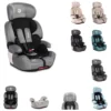 Lorelli Kindersitz Iris Isofix Gruppe 1/2/3 (9 - 36kg) Boostersitz Weiche Kissen Grau/schwarz
