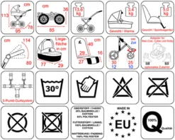 ZEKIWA Zwillingskinderwagen Twins Special, Dessin: "Kakao / Schwarz" -Babyprodukte Geschäft 4b9efb6bff5211291523feb703a8c042